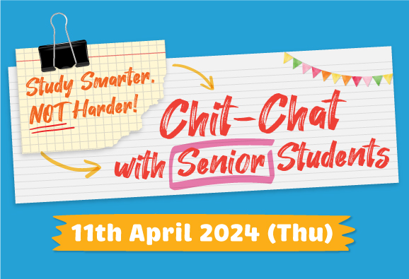 banner of AASO Party ‘Study Smarter, Not Harder! Chit-Chat with Senior Students’